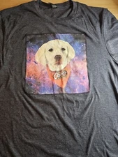 RAISING CANE'S T SHIRT Chicken Fingers Restaurant Dog Mascot Logo Adult SMALL