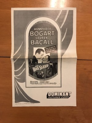 The Big Sleep Humphrey Bogart Lauren Bacall Pressbook 1956 | eBay