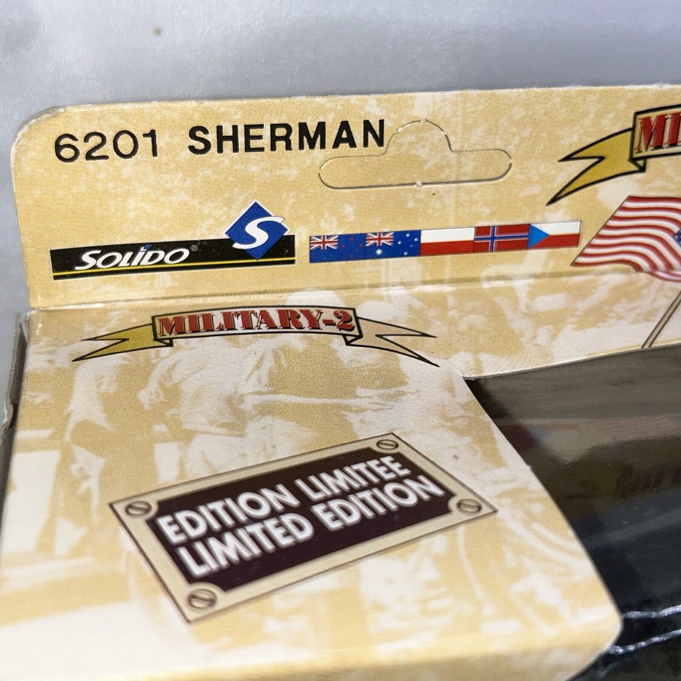Solido Military2 Sherman Tank DieCast Model 6201 Box Has Damage eBay