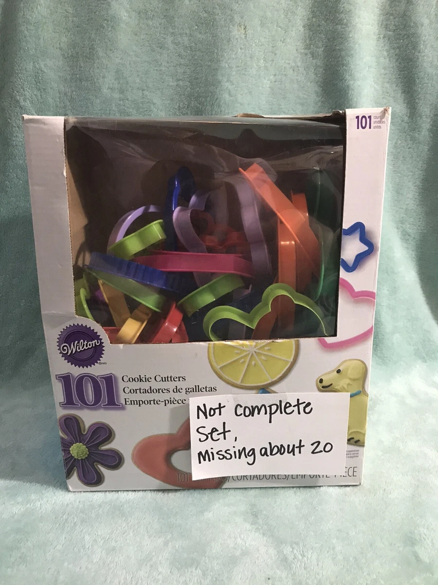 Wilton 101 Piece Cookie Cutter Set Missing 20