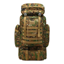 80L Tactical Backpack Army Assault DayPack Hiking Trekking Camping Bug Out Bag