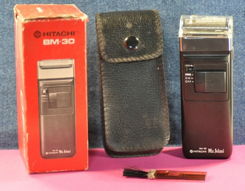 "HITACHI" BM-30 Mr Jelmi Retro Vintage Japanese Battery DC 3V Men's Shaver - Imagen 3 de 9