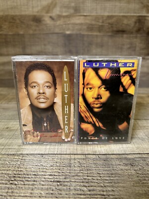Luther Vandross POWER OF LOVE ~ NEVER LET ME GO Cassette Tapes 1991 Funk Soul