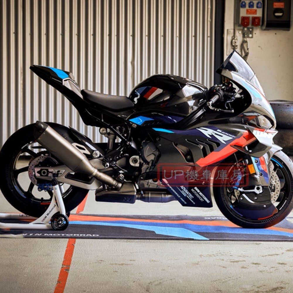 220x80cm Motorcycle Garage Carpet mat For BMW Motorrad M Sport