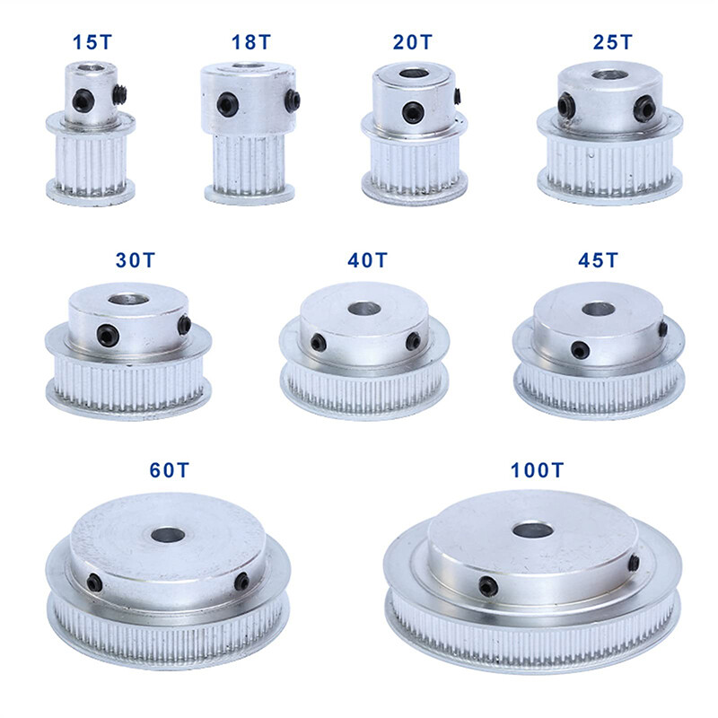 Waveshare 2GT 60 Tanden Aluminium Timing Pulley, 19mm Centrale Gat