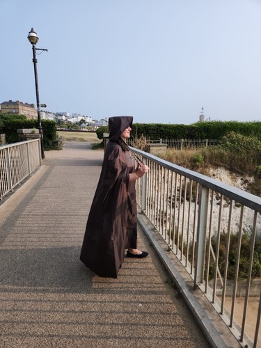 Rubber Rain Cape - M-L, Classic Design, Fully Taped