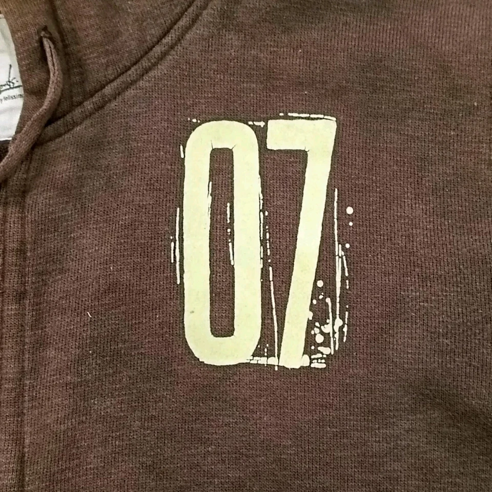 SUNDAY BEST Brand Hoodie Full Zipper Japan Long Sleeve Brown P20 L24 Size L - Image 2 of 4