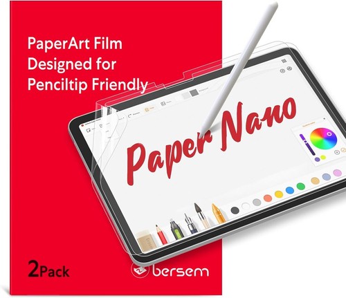 2-Pack Paper Nano Screen Protector for Air 11 Inch 2024 (M2) tablets - 第 1/6 張圖片