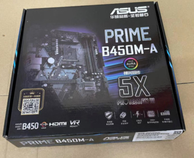 ASUS PRIME B450M-A AMD Socket B450 AM4 mATX M.2 Desktop Motherboard