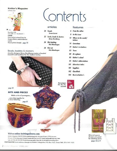 Knitter's Magazine Knitting Universe Spring 2007 Natural Selections Crafts Yarn - Picture 2 of 3