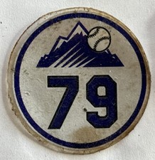 Colorado Rockies Game Used Bat Knob Decal #79 - MLB Baseball