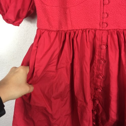 NWT Anthropologie Maeve Pink Puff-Sleeved Sweetheart Mini Dress Medium - Picture 10 of 13