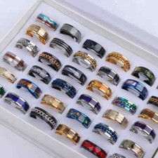 20/pack 20-Piece Fashion Stainless Steel Mixed Rings mPG152132