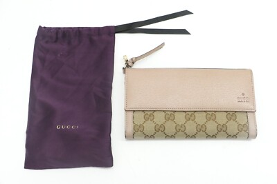 GUCCI(グッチ) 長財布 ブリー 323396 ブラウン×ベージュ レザー GUCCI(グッチ) 長財布 ブリー 323396 ブラウン×ベージュ レザー
