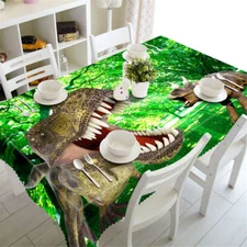 Dinosaur Roar 3D Tablecloth Table cover Cloth Rectangle Wedding Party Banquet