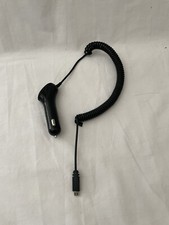 Universal Micro-USB Coiled Cable Car Charger - Black - e950