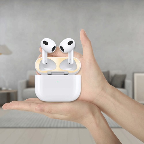 Metallfilmaufkleber Anti-Staub-Eisenschutzhülle Für Airpods Der 3. 〒 - Picture 5 of 20