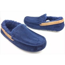 Image of UGG Mens Ascot Slipper Shoes NWNV navy blue New  size 8