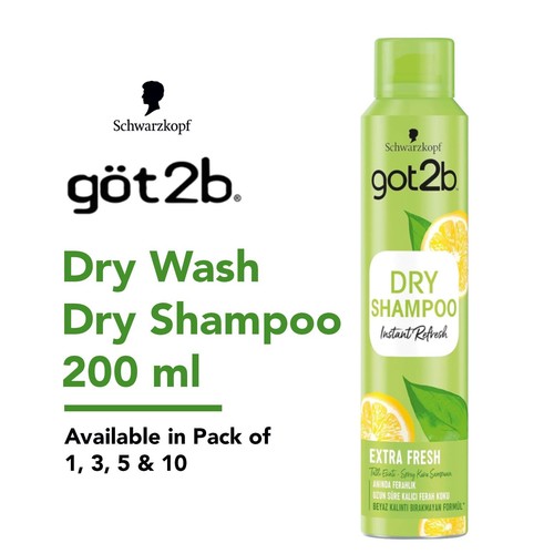 Got2B Schwarzkopf Glued Freeze Hair Spray 300ml Instant & Dry Wash Shampoo 200ml - Picture 2 of 11