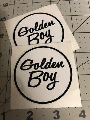 Golden Boy Lawn Edger 1970 S Decals Set Of 2 Ebay