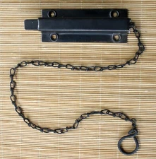 5" Antique Vintage Old Steel Double Door Flushbolt Sliding Slide Latch Lock Bolt