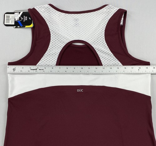 DUC Sports Womens Athletic Tank Top Burgundy/White Size XXL - Picture 8 of 10