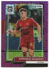 Stephan El Shaarawy 2022-23 Panini Donruss Optic Purple Mojo Prizm /25 AS Roma