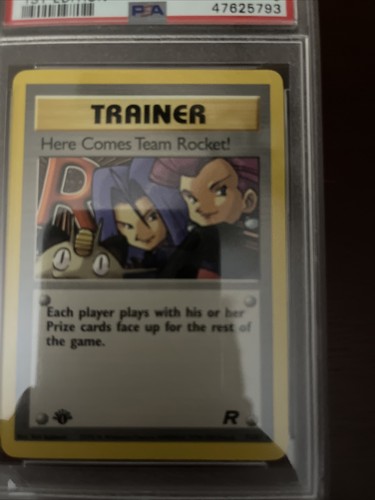 2000 Here Comes Team Rocket - Team Rocket Pokemon Cards - 1st Edition PSA 9 - Picture 3 of 4