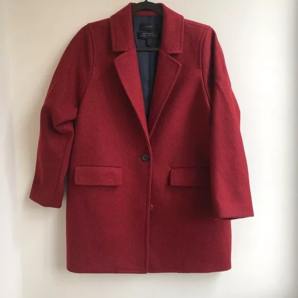 Red boyfriend hotsell coat