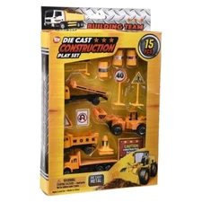 Diecast Construction Vehicles Play Set (15 Piece Per Set) Project Work Excavator
