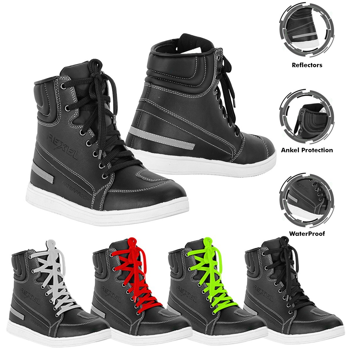 Motorcycle Armoured Boots Motorbike 