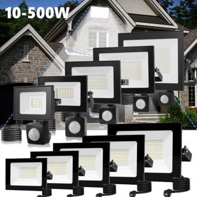 LED Fluter Außen Strahler Scheinwerfer 10W 20W 30W 50W 100W 200W 300W 500W IP66%