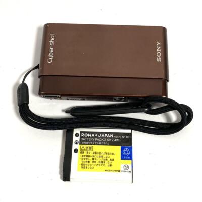 SONY DSC-T77 Digital Camera Brown Cyber Shot 4.0x Optical Zoom | eBay