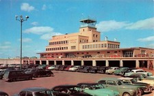 Postcard Bradley Field Windsor Locks Connecticut Airport  Hartford Post Card