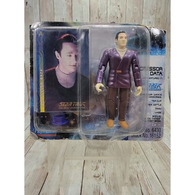 Star Trek Next Gen   Professor Data Action Fig & Exclusive (Card Is Cut)