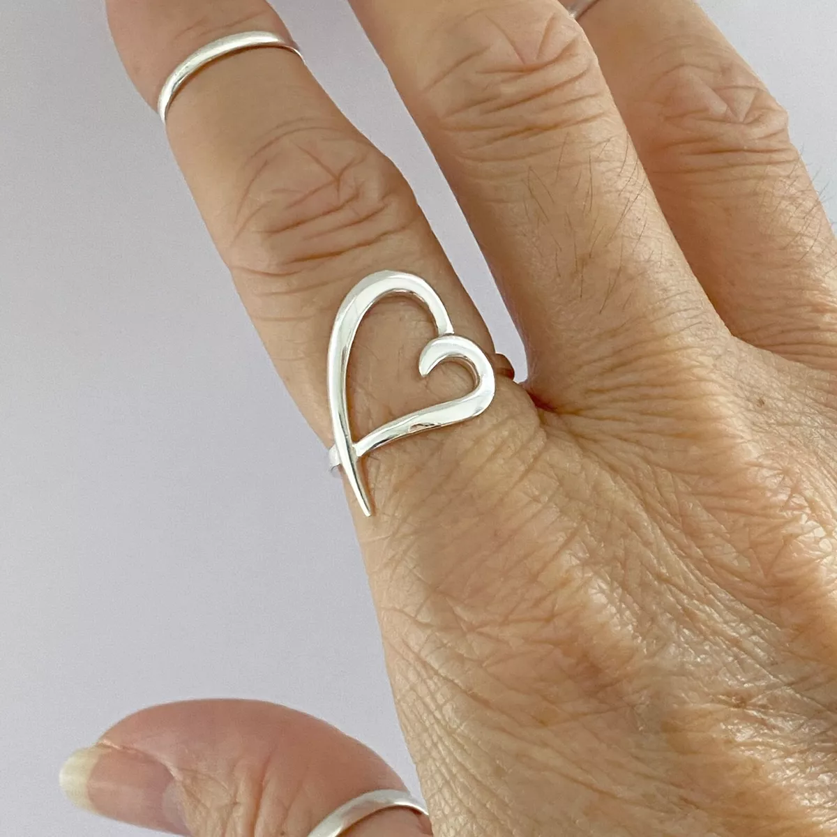 Boho love best sale rings