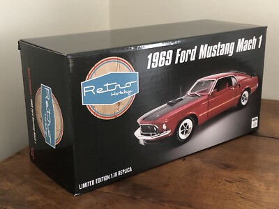 ミニカー American Muscle 1969 Mustang Mach 1 1/18 American Muscle 1:18 1969 Ford Mustang Mach 1, Metallic