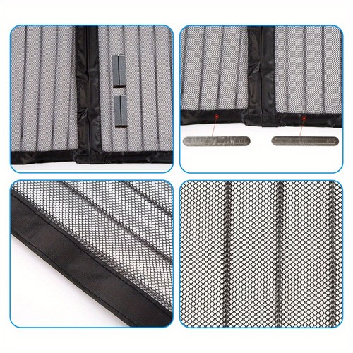 Zanzariera estiva tenda magnetica per porta mosche insetti 39 pollici x 83 pollici - Foto 6 di 10