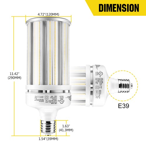 125W LED Retrofit Corn Light Bulbs E39 Mogul Base 5000k Warehouse Workshop Lamp - 第 2/12 張圖片
