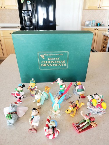 Disney Christmas Ornaments 1987 Collectors Edition Set of 12 Unique Orn & Boxes