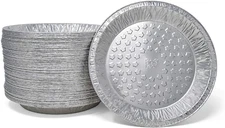 Fig & Leaf (60 Pack) Premium 9-Inch Pie Pans L Disposable Aluminum Foil L Heavy-