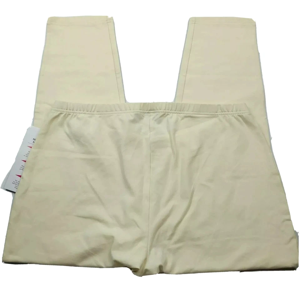 NUEVO CON ETIQUETAS Mujeres con Control Petite Fit Pull-On Tejido Leggings 2XP Invierno Blanco Elástico Foto 2 de 4