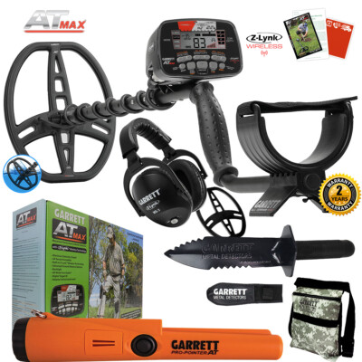 Garrett AT MAX Metal Detector Bundle   Pro-Pointer AT, MS-3 Headset & More!