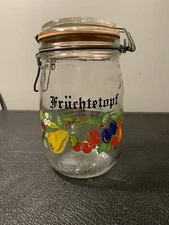 Vintage Le Parfait Super Mason Jar Canister Früchtetopf
