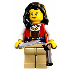 new LEGO Barracuda Bay Pirate Minifig - Lady Anchor