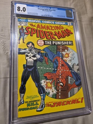 Amazing Spider-Man 129 1974 CGC VF 8.0 1st Appearance of Punisher