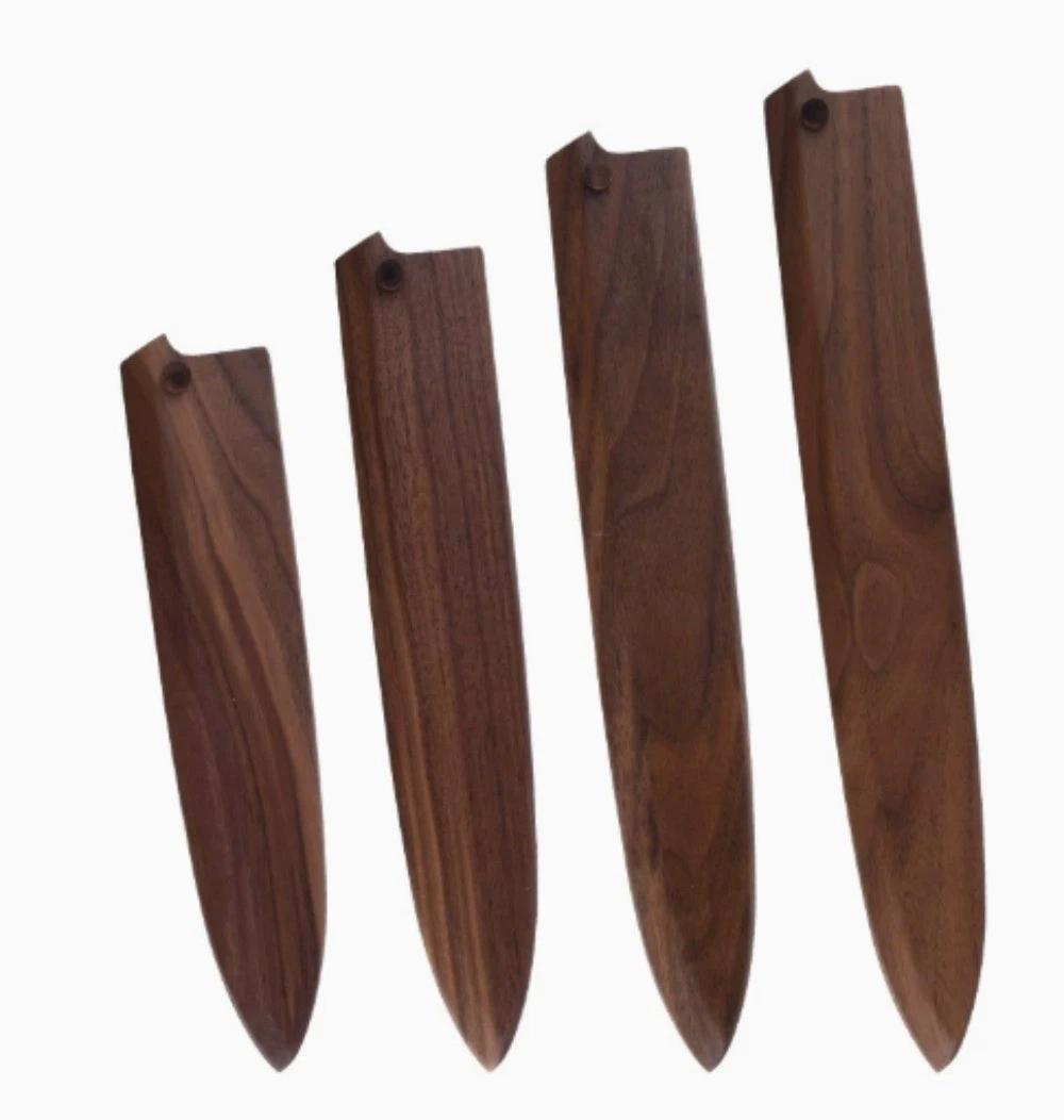 Japanese Chef Knife Sheath Wood Saya Shasimi Yanagiba Case Knife Holder Guard Ba