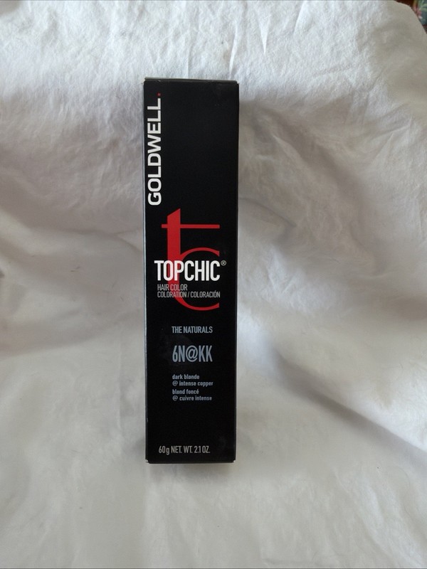 Goldwell Topchic Permanent Hair Color 6 N @KK DARK BLONDE @INTENSE COPPER 2.1 Oz