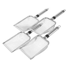 4 Pcs Gardening Sifter Soil Sieve Metal Gardener's Rotary Compost