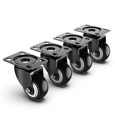 2 Inch Swivel Caster Wheels without Brake and No Noise Wheels, Heavy Duty Caste